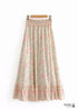 Boho Skirts in White Smoke For Women